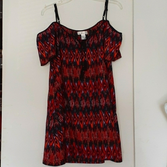Band of Gypsies Multicolored Tunic Dress With Pockets tassels Size M - Picture 15 of 15